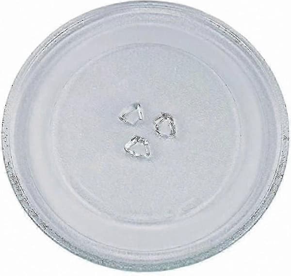 Mikrobølgeovn Glassfat med 3 fester, Universell passform, 24,5 cm størrelse