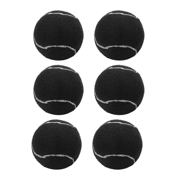 30-pack tennisbollar slitstarka elastiska träningsbollar 66 mm damer nybörjare träningsboll, svart