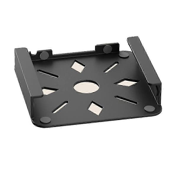 Skrivbordsfäste för Mac Mini Skyddsfodral Kylning Vertikalt Stativ Hållare Väggmonterad/Bordsbottenstativ Black