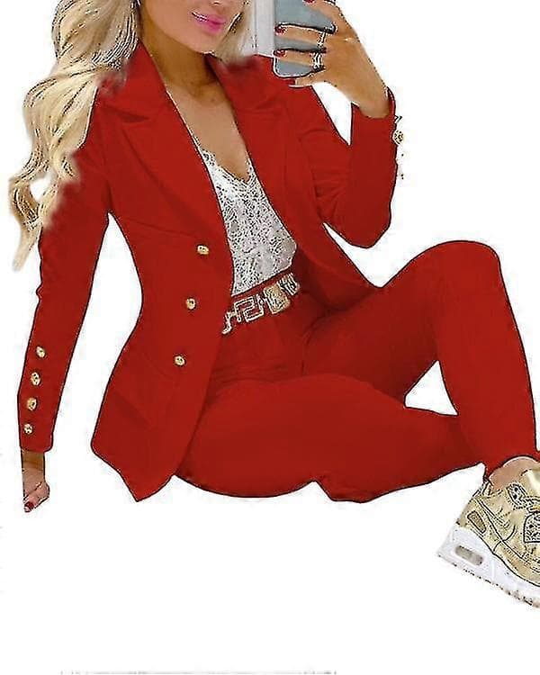 [RM] Women's Suit Blazer Pants Jacket_tfrf
