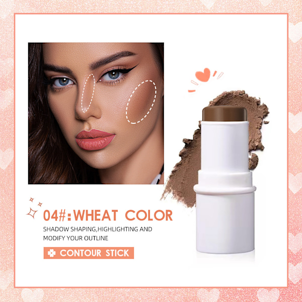 Multifunktionell makeup-stick high light repair volume blush stick läppglans brightening repair volume stick QF72 4 Contouring stick