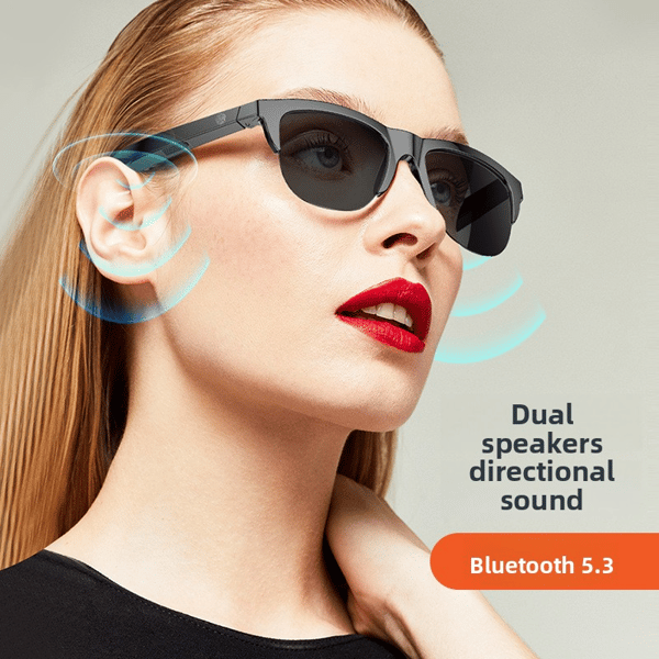 Lette Bluetooth-lydsolbriller med UV-beskyttelse og fleksibel TR-ramme