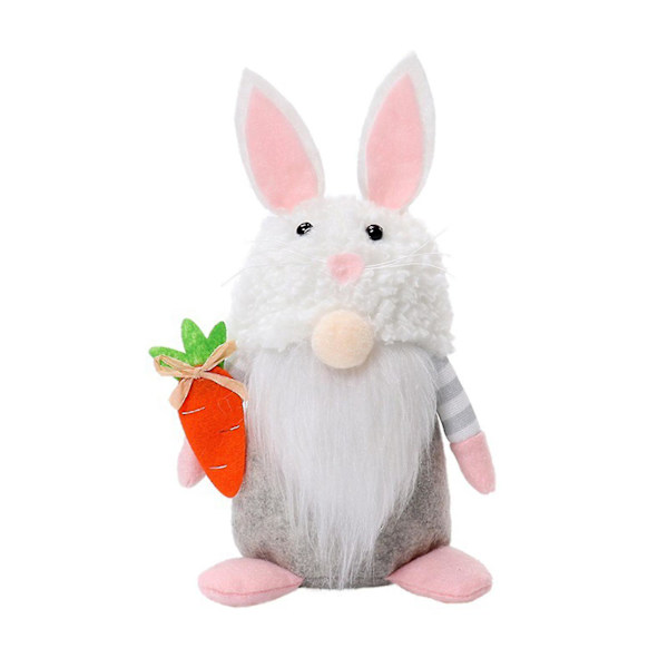 Påskhare Actionfigur Ornament Plysch Dvärg Docka Högtidsdekorationer Present Till Barn