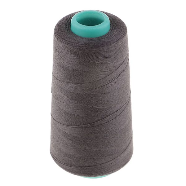1 500 meter Polyester Sytråd för Hantverk Jeans Väska Skor 20s / 2 Mörkgrå