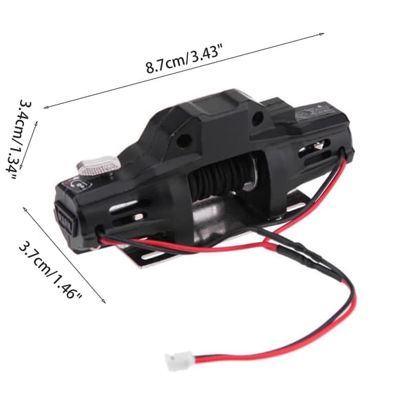 [RM]R/C Remote Control Winch Bumper Durable Replacement for Axial SCX10 RC Car Toys