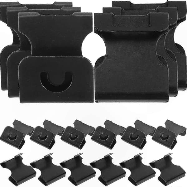 Kestävät metallikoukut kuvien ripustamiseen 120 kappaletta 2x1.8cm Black 2x1.8cm