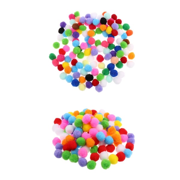 200 Stycken Ull Pompom Bollar Sömnad Kläder Tillbehör - 25/30mm