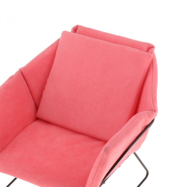 Miniatyr Dockhus Soffa Fåtölj Dockhusmöbler Soffa 1/6 Rosa