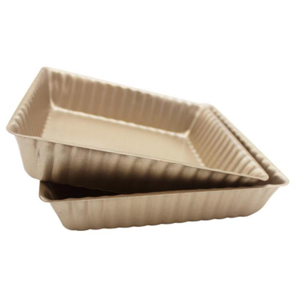 6'' Rostfritt Stål Guld Kakform Mousse Bakform Fyrkantig