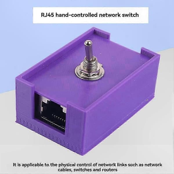 Ethernet LAN CAT5/CAT6 Twisted Pair Kontrolkontakt til Netværkskabelstyring Purple