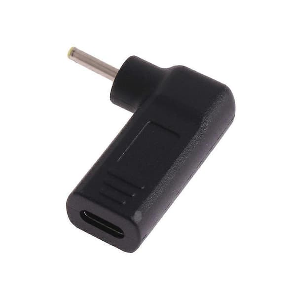 Laddare 2,5 x 0,7 mm hane vinklad adapterkontakt till USB-C / typ C