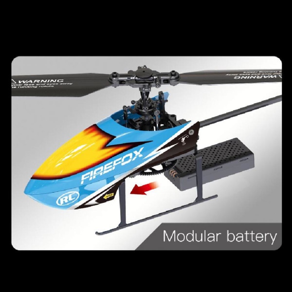 C129 4CH Mini Fjärrkontroll Helikopter Flygplan Flygande Leksak Blå