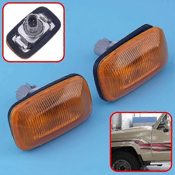 2 stk. skærmblinklys til Toyota Land Cruiser 80 90-97 100 98-07