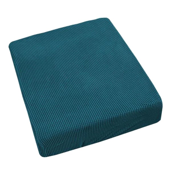 Svartgrön stretch dacron soffbädd sittdynöverdrag 1-sits
