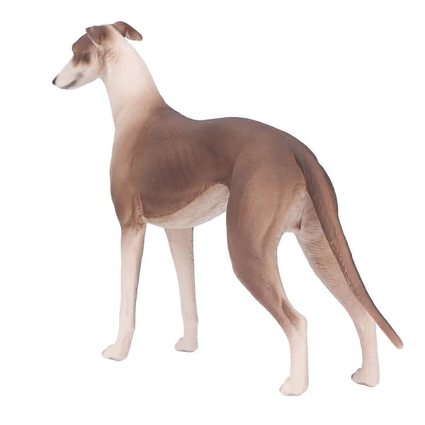 [RM]Realistisk Greyhound Figur Kæledyr Videnskabsuddannelse Kognition Hvalpehund Model til 3 år og derover
