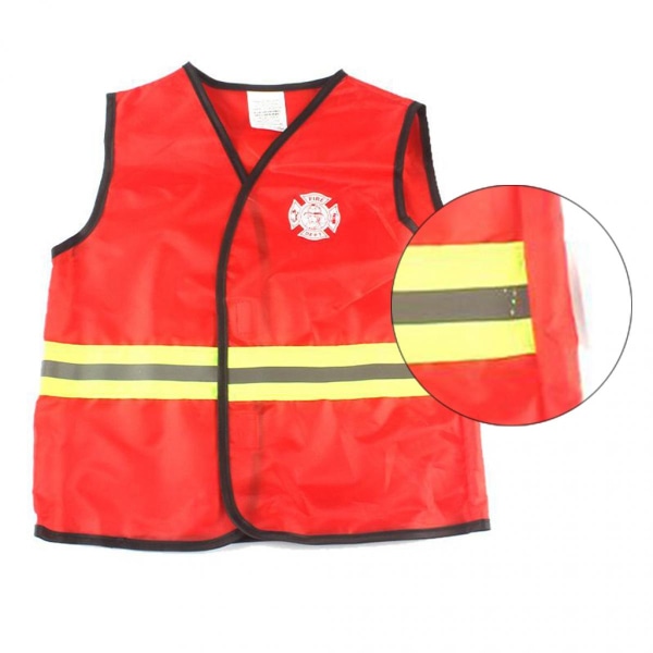 Brandmansdräkt för barn Låtsaslek Klädleksak Låtsaskläder Halloweenkläder och accessoarer för 3-7 år