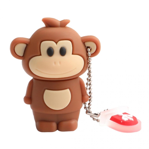 Söt Monkey Style USB -minne Pen Datalagring Stick 32GB