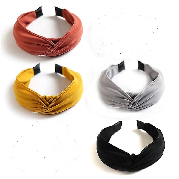 4 st Hårband för Kvinnor Boho i Retrostil, Knuten Elastisk