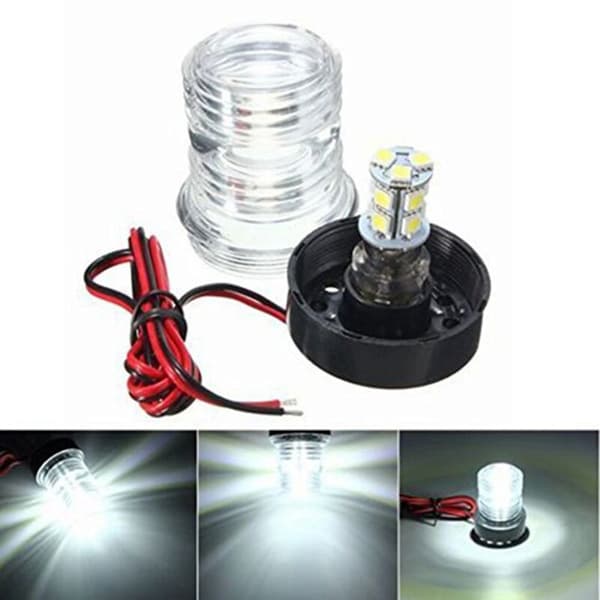 LED-navigasjonslys for båt, yacht, 360° vanntett, marint ankerlys, båttilbehør