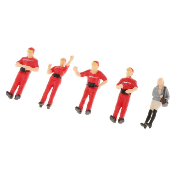 1:64 Gatubild Diorama Figurer Karaktär Resin Modell Layout Dekor C