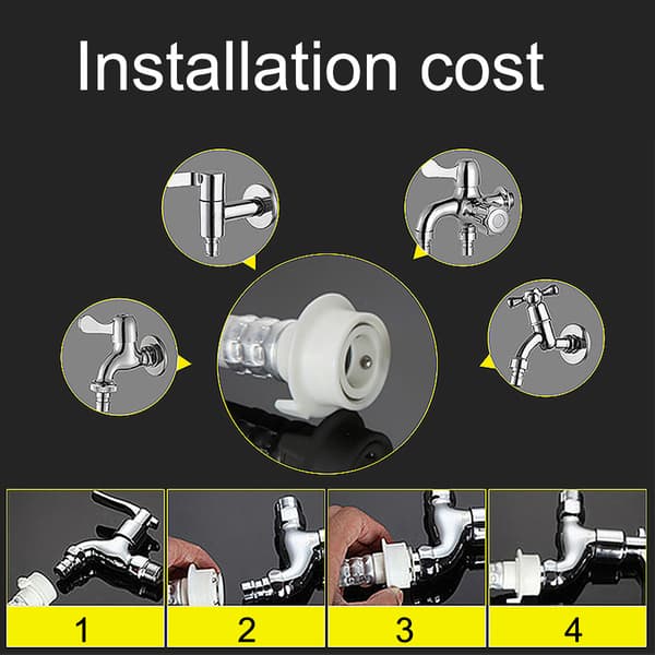 [RM]Washing Machine Hose, Compatible with Most Appliances, Pressure-Resistant Design, Three-Layer Explosion-Proof Technology, Steel Head, Anti-Rust