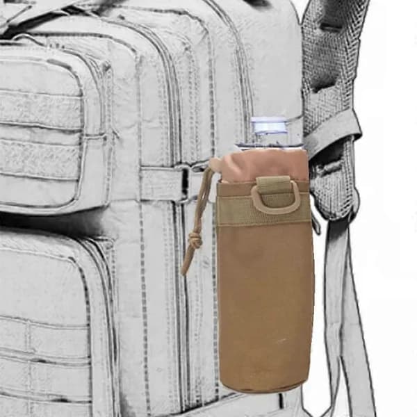 Ulkokäyttöön tarkoitettu mukiteline, khaki, 1 kpl