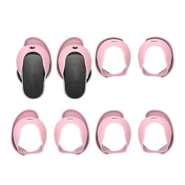 [RM]Bose QuietComfort Earbuds II/Ultra Silicone Ear Tips, Dustproof Protective Case for Secure Fit & Hygiene Pink