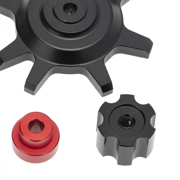 1.9/2.2\" Beadlock Hjulnav för 1/10 Skala RC Crawler Tillbehör Svart