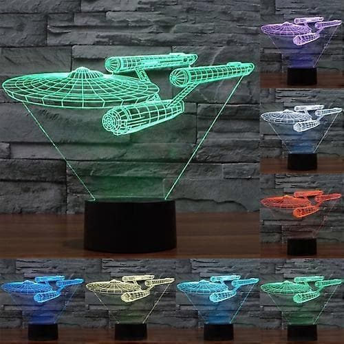 Star Trek Battleship Style 3D Touch Switch Control LED-lys