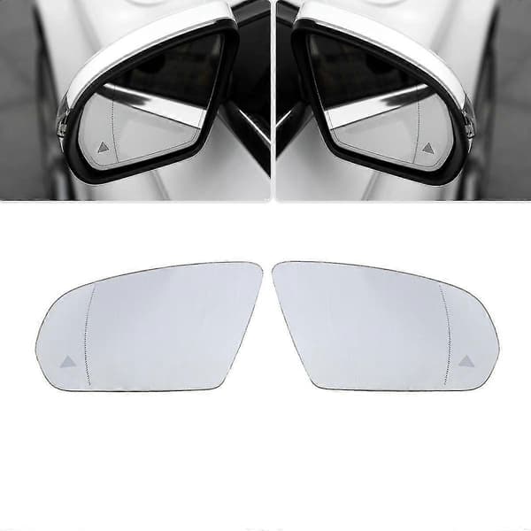 [RM]Right Side Mirror Glass with Blind Spot and Heating Compatible with - C,e,s,glc Class W205 W222 W213 X253 20