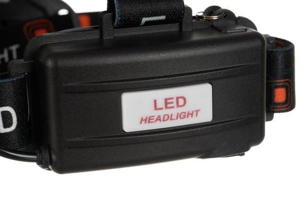Stark Hodelykt 5 x LED CREE T6 Inkl. Batterier og Lader[RM] Svart black