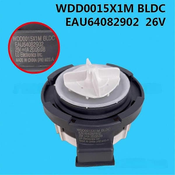 26V BLDC Afløbspumpemotor til LG Vaskemaskine Afløbsmontering Udskiftningsdel EAU64082902 WDD0015X1M
