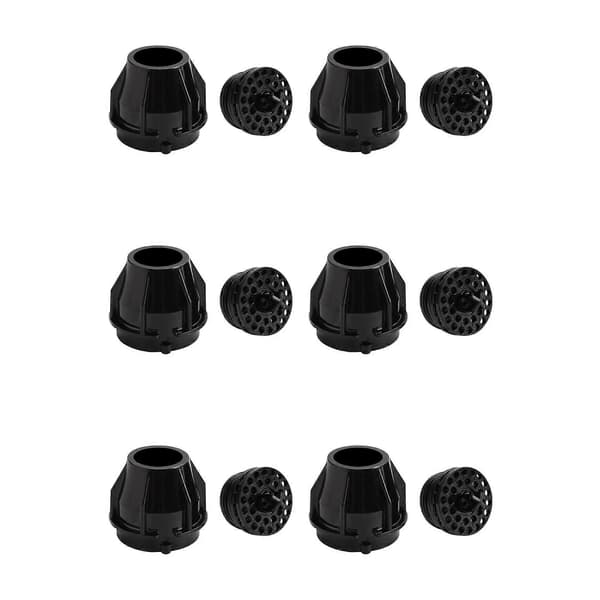 6 st munstycke och diffusorenhet för UF-1 Coca-Cola-maskin Soda inre yttre ventiler reparation eller utbyte Black