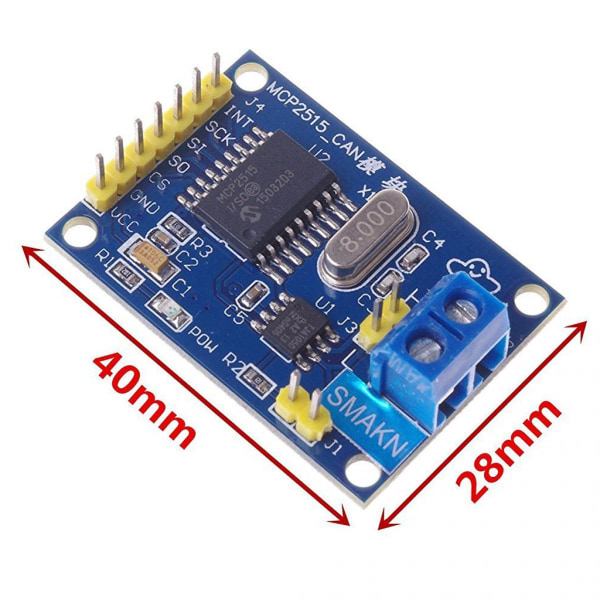 SPI-mottagarmoduler CAN Bus MCP2515 TJA1050 Controllers utvecklingar för Arduino 85℃-40℃
