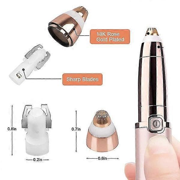 Flawless Brows Remover: Smärtfri Ersättningshuvud för Ögonbrynstrimmer (4 st)