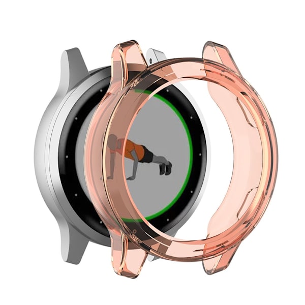 42mm Anti-kollisions TPU Smartwatch Skyddsfodral För Garmin Actives 1 Svart+1 Orange