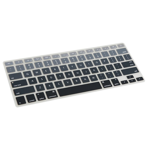 Engelskt silikonskydd för tangentbord till Macbook Air 13\"\"15\"\"17\"\" grå