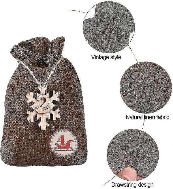 Julkalender, 24 st adventskalenderpåsar att fylla