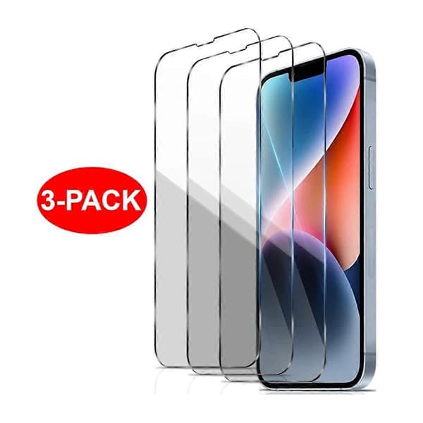 3 kpl - iPhone 13 / 13Pro - Läpinäkyvä karkaistu lasikalvo