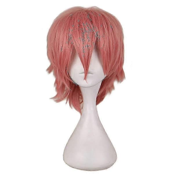 [RM] Moderne kort lige cosplay-kostumeparyk til mænd rouge powder