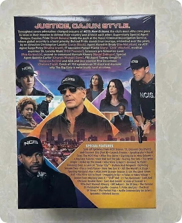 NCIS New Orleans: Komplet tv-serie sæson 1-7 (DVD 39-disk boksæt) engelsk version