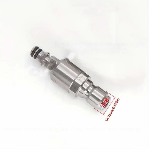 Højtryksrenseradapter 3/8 Quick Plug Sæt Slange Quick Connector til Vand Anti-Snoet Konvertering