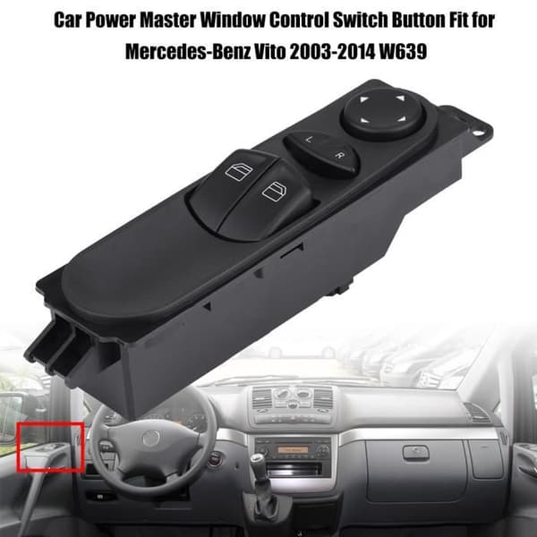 Bilvindusregulator kontrollbryter for Mercedes-Benz Vito 2003-2014 W639 HB058