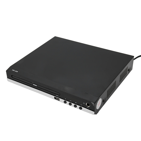 [RM]Mini DVD Player 1080P Support AV Output Remote Control HD Multimedia Interface DVD CD Player with USB Port 110‑240V EU Plug 0.5