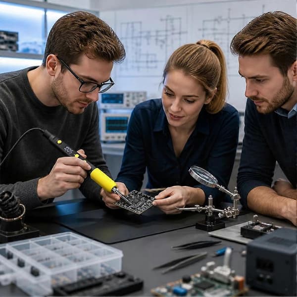 Professionel USB-loddekolbe med et digitalt temperaturområde på 200-500°C, til PCB-reparation