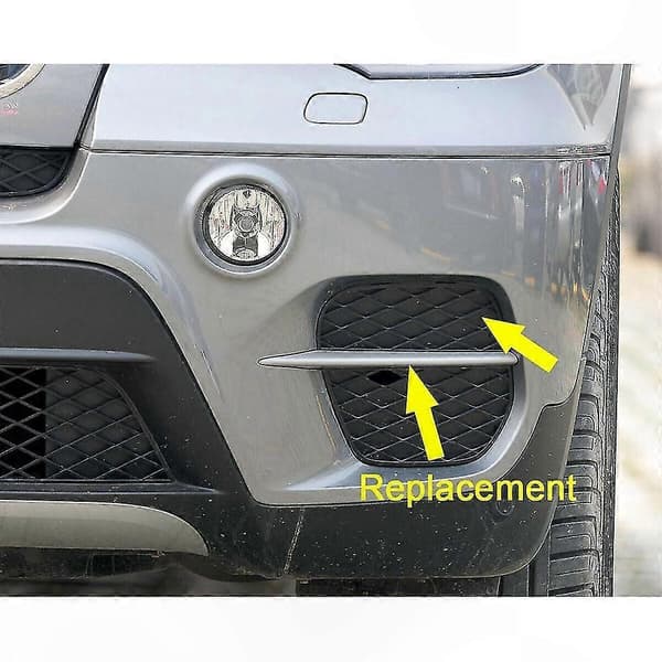Frontkofanger Grilldæksel Par til X5 E70 2011-2013 Erstatning 51117222859 51117222860 Black  silver