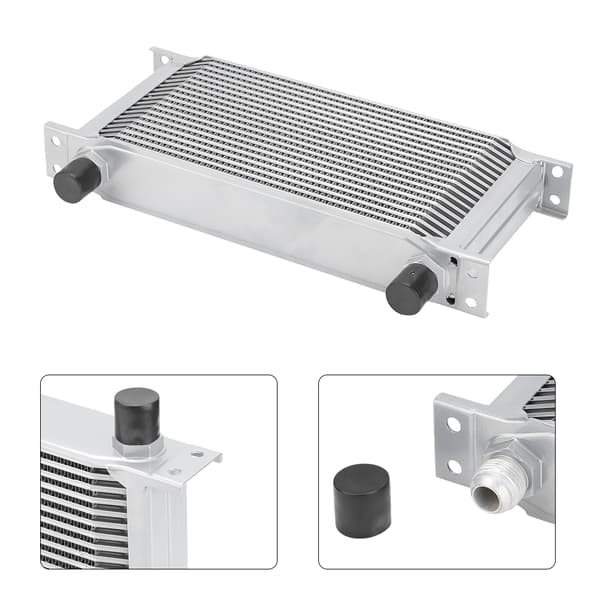 [RM]Brittisk typ 19-radig motoroljekylare kylsystem silver