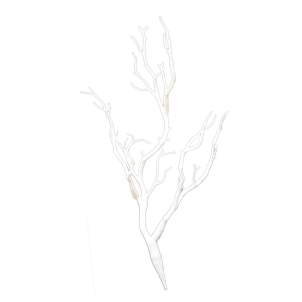 Kreativ Simulering Konstgjorda grenar Små träd Gren Bordsdekor Vit
