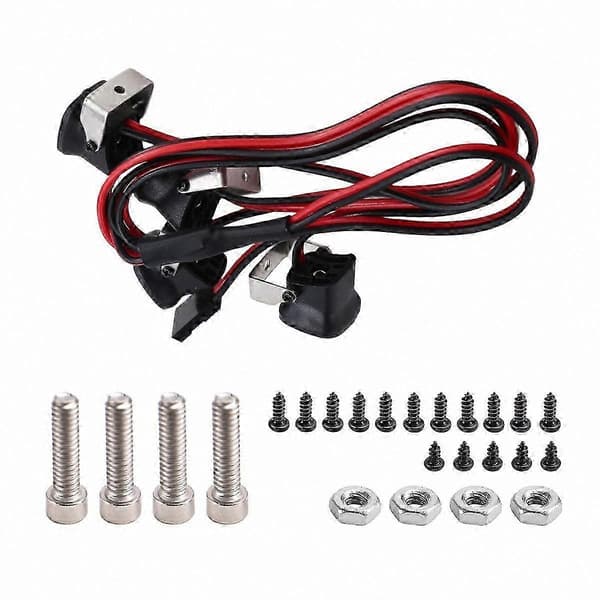4 LED-valoa Axial SCX10 III -4 -6 1/10 RC Punainen valo