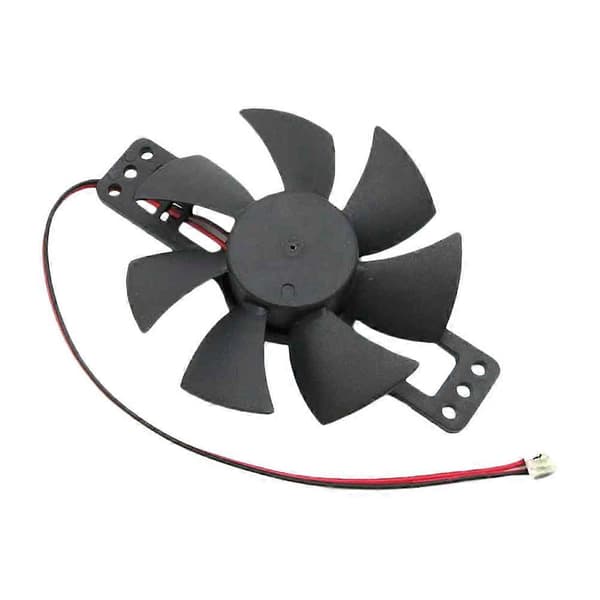 Svart DIY Minifläkt 18V Borstlös Motor Montering 3-delat Set